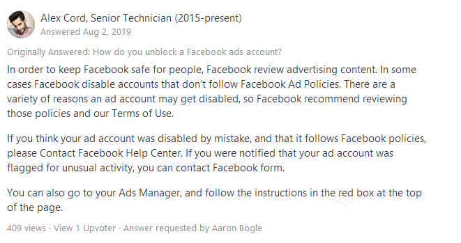Как разблокировать рекламный аккаунт в Фейсбуке если нарушил правила ❓
