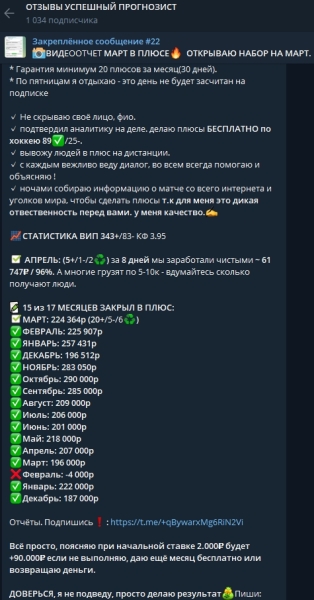 Успешный прогнозист — телеграм-канал с прогнозами на спортивные события, отзывы о «Надежном прогнозисте» (@SuccessStavki)