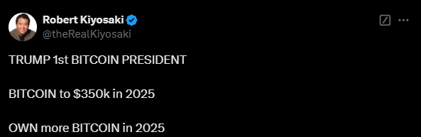 Роберт Кийосаки призывает инвестировать в биткоин прямо сейчас